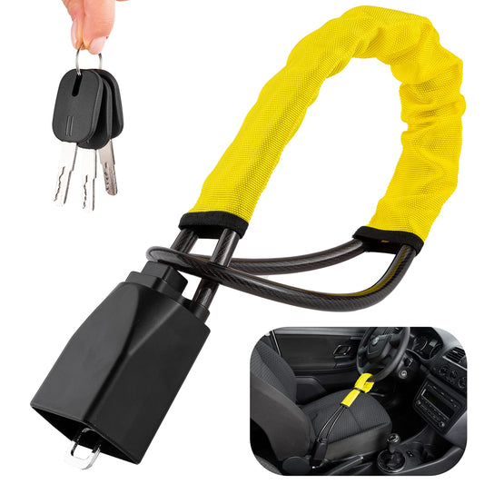 Zento - Cerradura de cinturón de seguridad antirrobo para vo