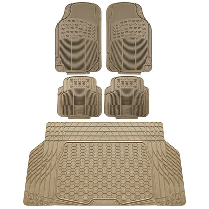 FH Group Alfombrillas para automóvil, goma resistente, prote