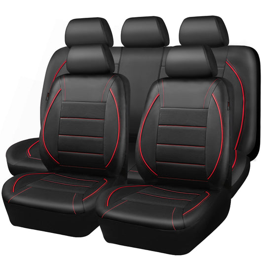 CAR PASS - Fundas para asiento universal., Negro y rojo