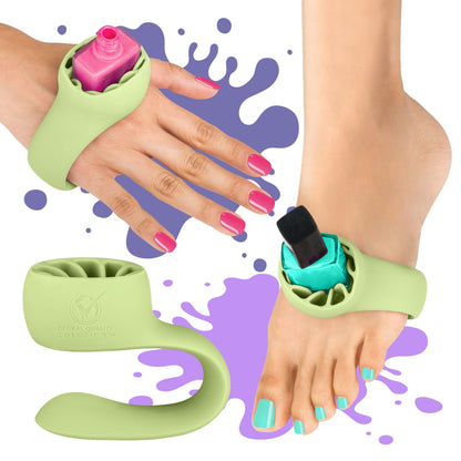 Porta esmalte de uñas portátil (verde)