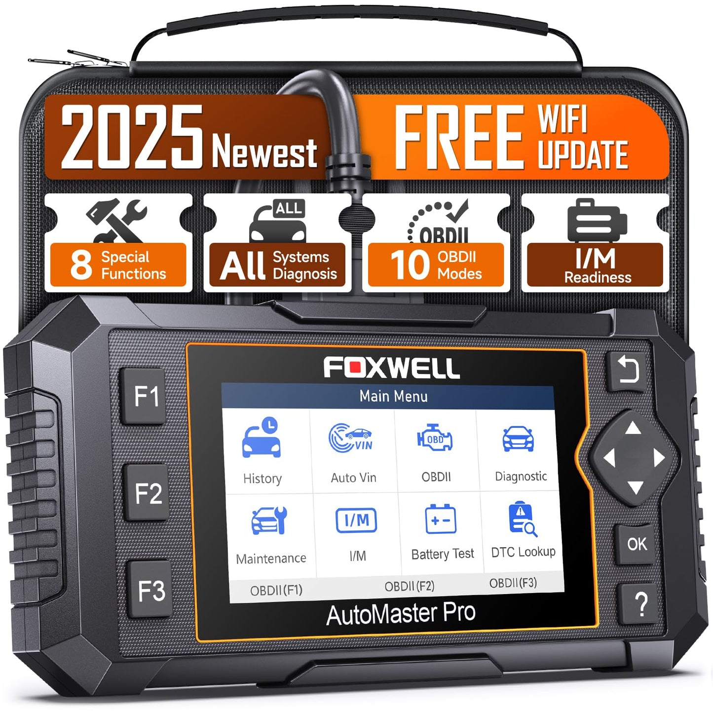 FOXWELL Escáner NT624 Elite All System 8 Lectores de código