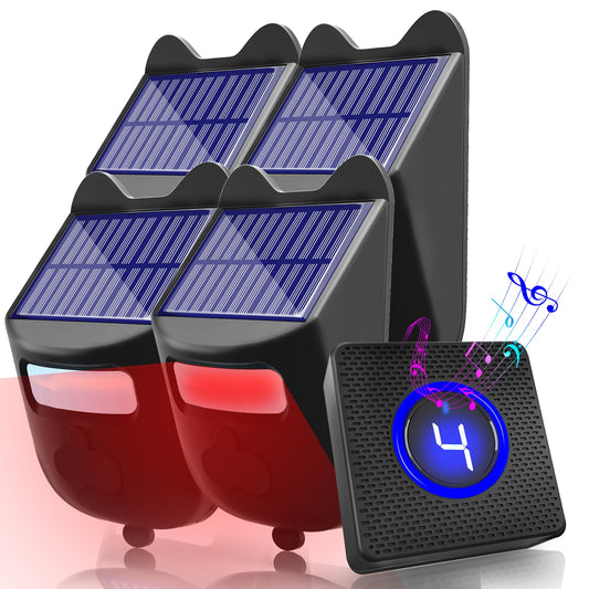 Alarmas solares inalámbricas para entrada exterior resistent