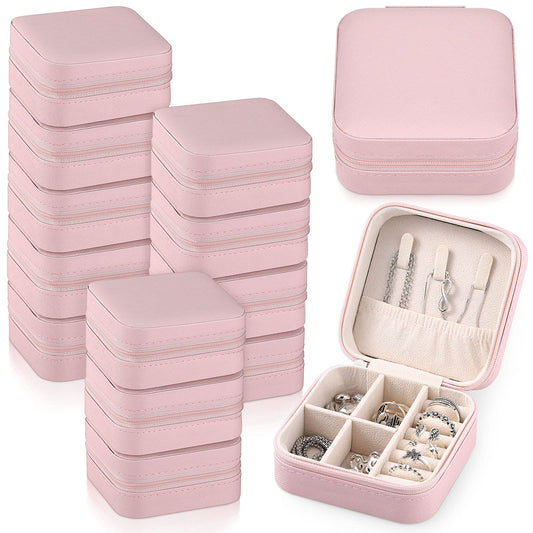Yinkin 12 piezas de mini joyero de viaje para dama de honor,