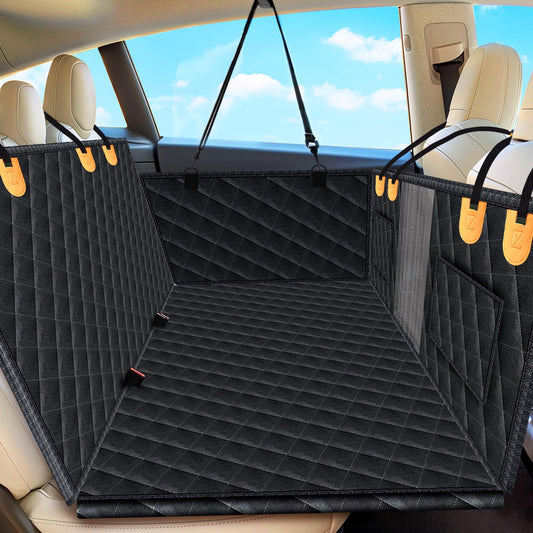 mucar Extensor de asiento trasero para perros, funda de asie