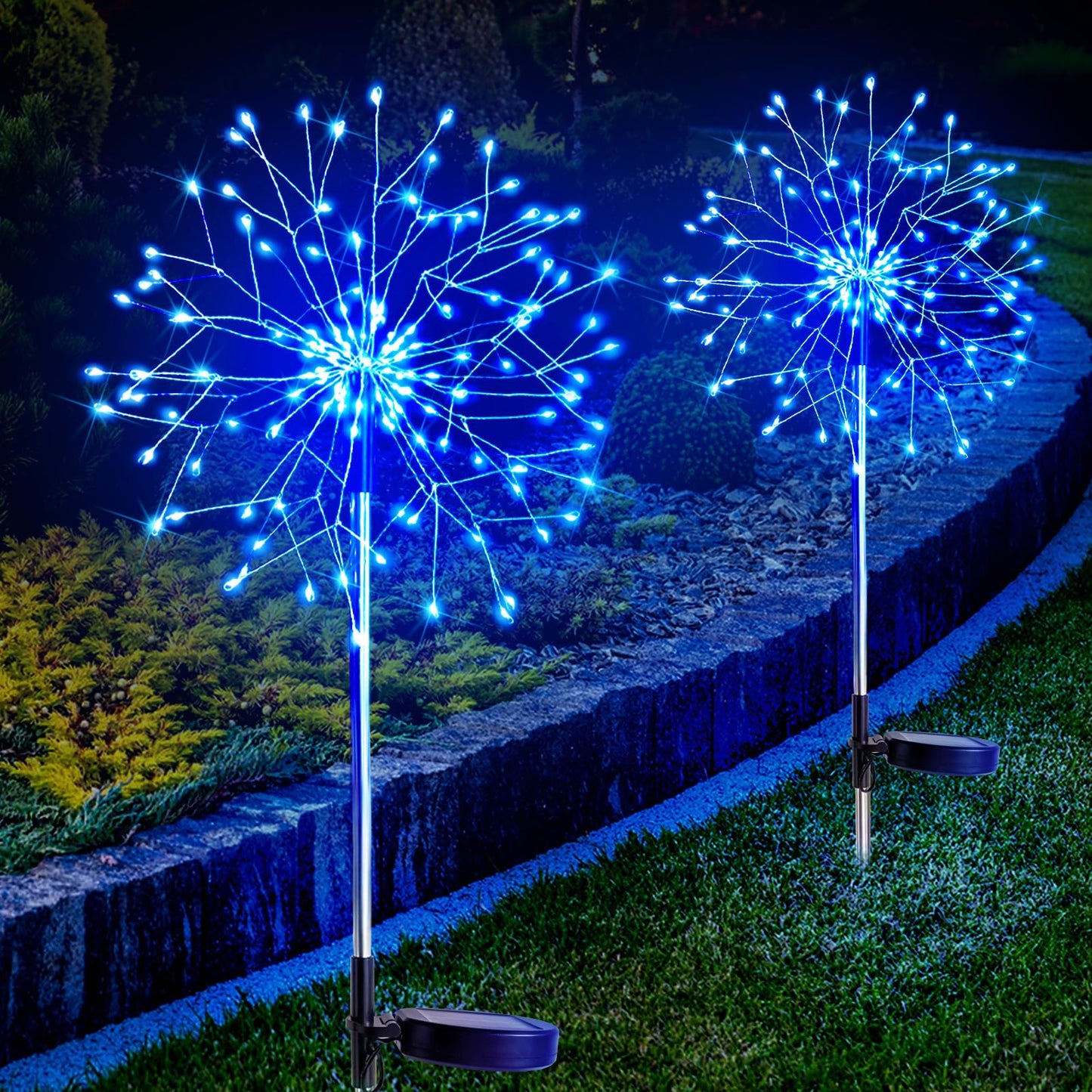 suddus Luces solares de jardín para exteriores, impermeables