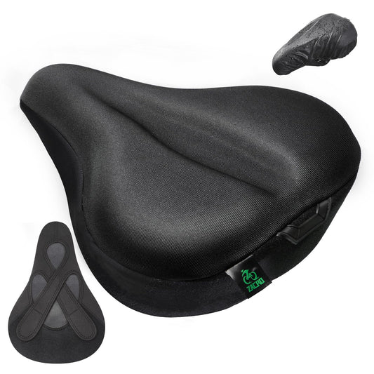 Zacro Cojín ancho para asiento de bicicleta – Funda acolchad
