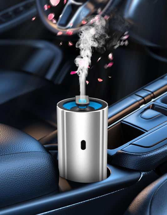 Difusor de aluminio para automóvil, aceite esencial, humidif