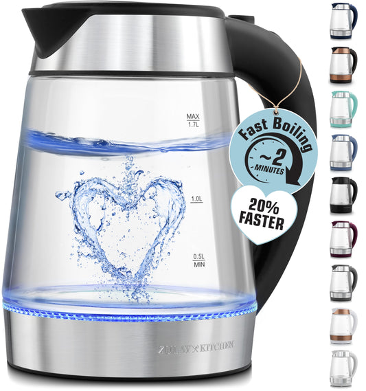Zulay Kitchen Hervidor de agua eléctrico de ebullición rápid