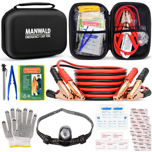 Kit de herramientas de emergencia para automóvil, kit de her