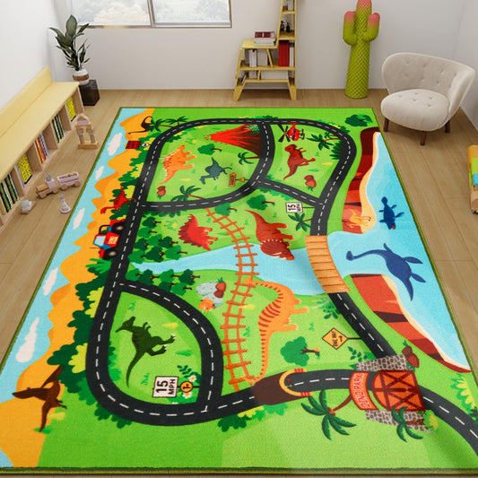 Alfombra de juegos para niños, alfombra de dinosaurio de 78.