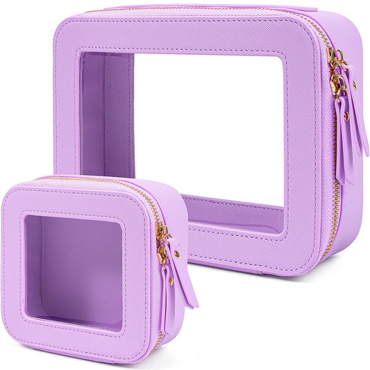 Bolsa de maquillaje transparente, pequeña bolsa de maquillaj