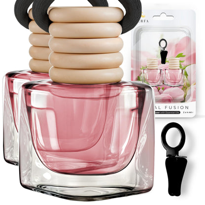 Ambientadores de coche para mujer, paquete de 2 fragancias f