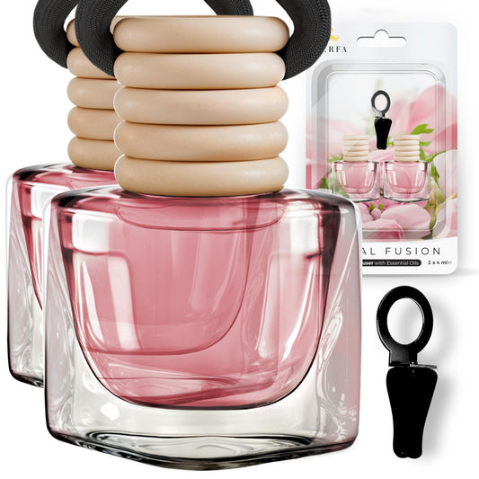 Ambientadores de coche para mujer, paquete de 2 fragancias f