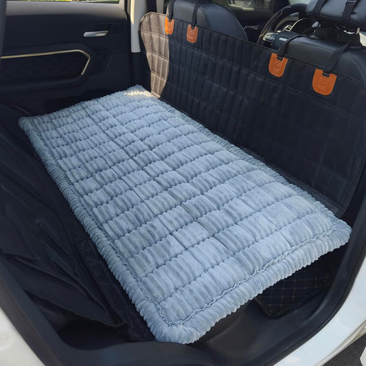 Cama para perro para automóvil, tapete de cama de asiento tr