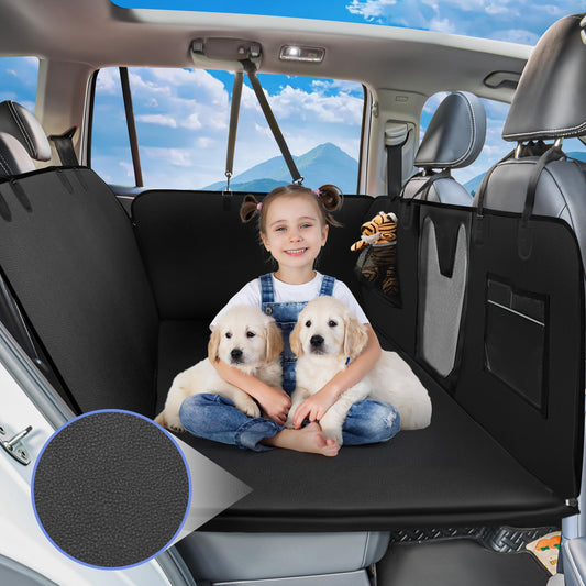 Funda de asiento de automóvil para perro de piel sintética p