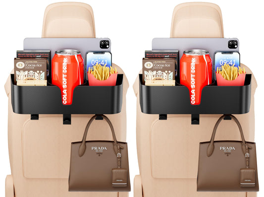 Organizador de asiento trasero 4 en 1 para reposacabezas de