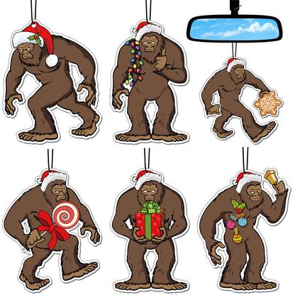 Ambientador Bigfoot de 6 piezas de Navidad Bigfoot Sasquatch