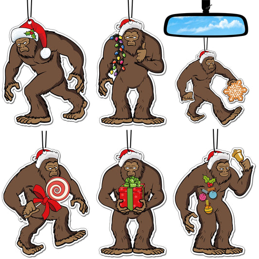 Ambientador Bigfoot de 6 piezas de Navidad Bigfoot Sasquatch
