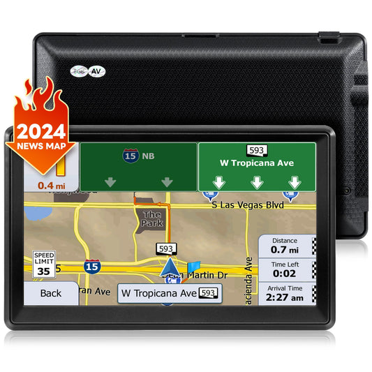 Navegación GPS para coche, guía de carril de dirección de gi
