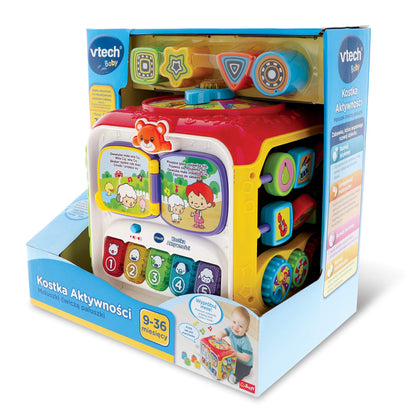 VTech Trefl - Cubo de actividades, juguete educativo electrónico, 6 pa