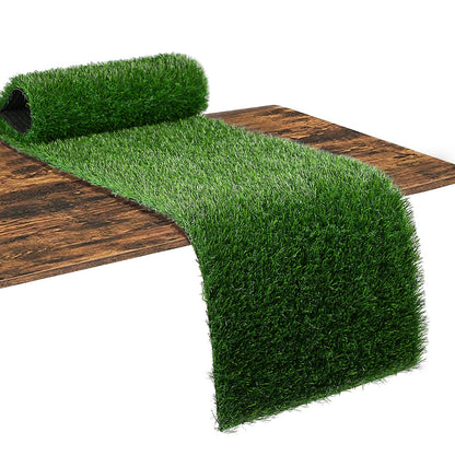 XLX TURF Camino de mesa de césped artificial de 12 x 72 pulg