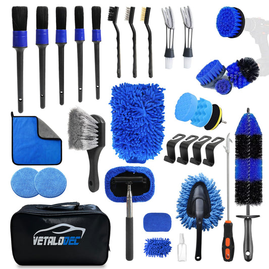 Car Detailing Kit, 35Pcs Car Detailing Brush Set, Car Cleani