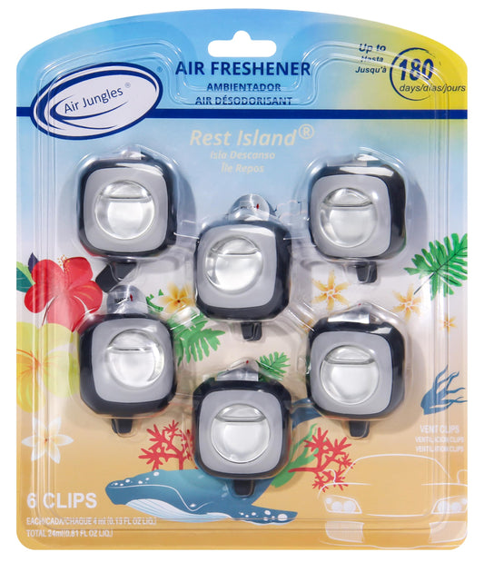Air Jungles Rest Island Scent - Clip para ambientador de aut
