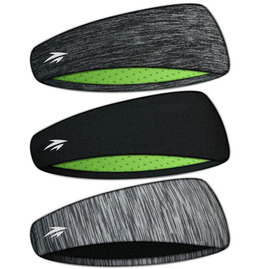 Zollen Diademas para hombre, 3 paquetes de bandas para el su