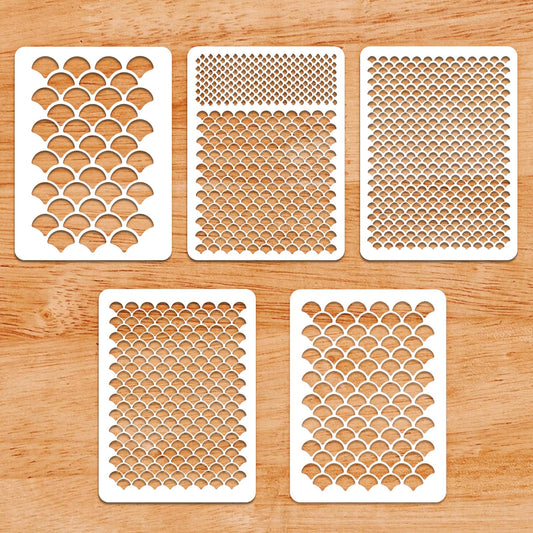 Ymapinc 5 plantillas de maquillaje de sirena para mujer, lin