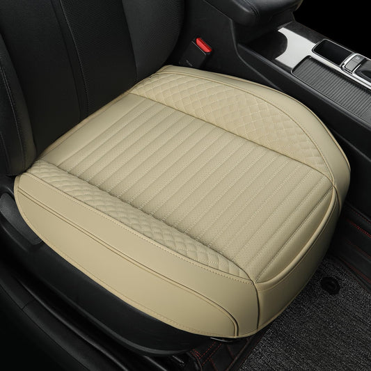 Funda de cuero para asiento de automóvil, funda de cojín par