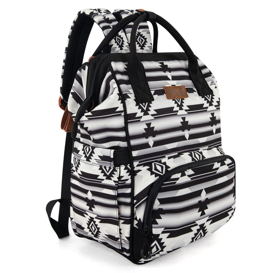 Wrangler Mochila azteca organizada para bebé, con correa para cochecit