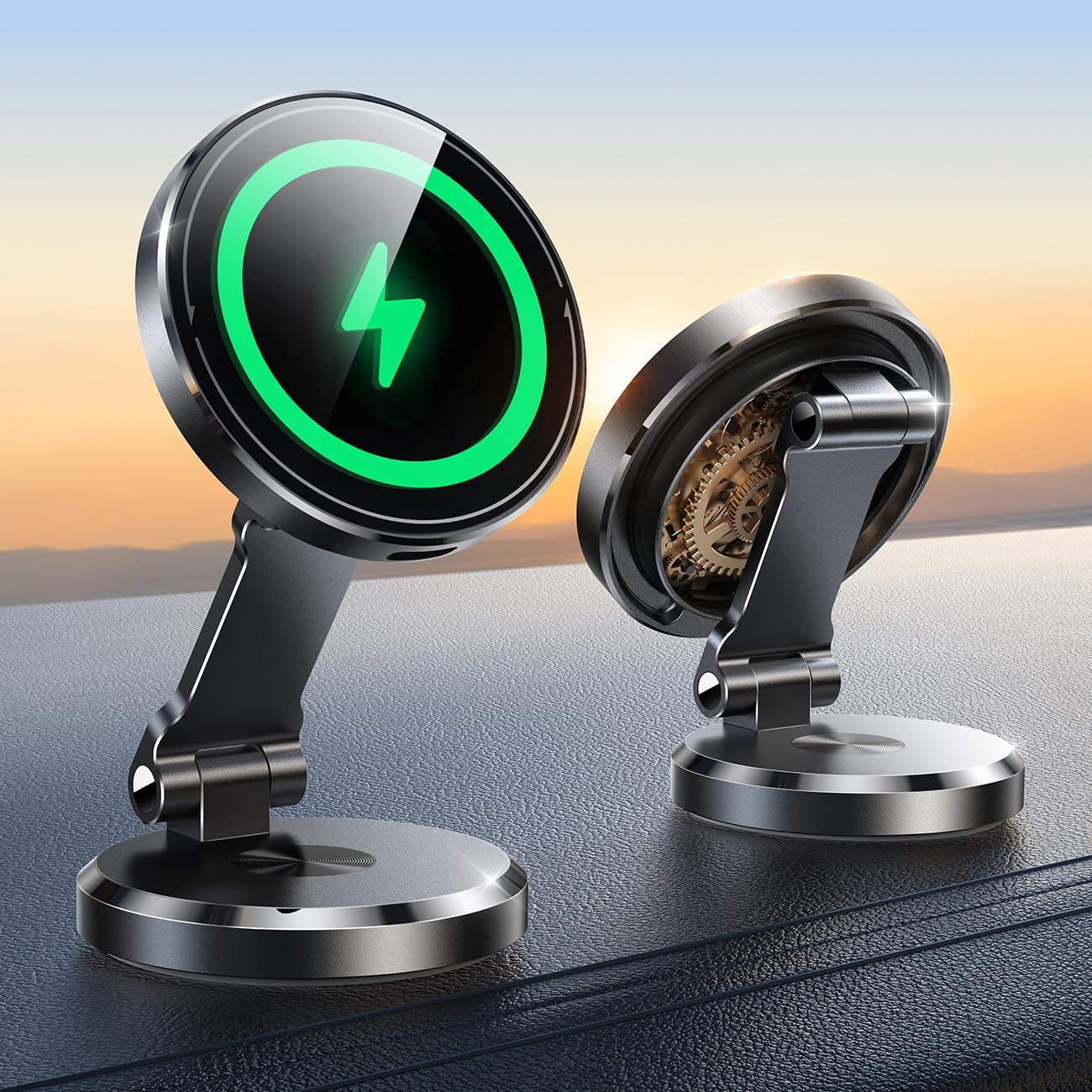 JOYROOM Cargador de montaje para automóvil MagSafe con panel