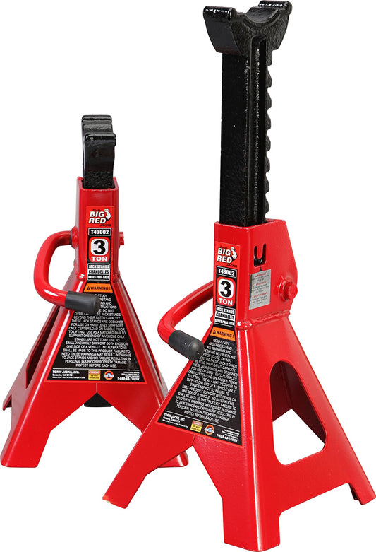 BIG RED T43202 Torin Heavy Duty Steel Jack Stands: 3 tonelad