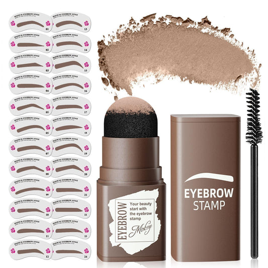 Kit de plantillas de sellos para cejas, cejas de larga durac