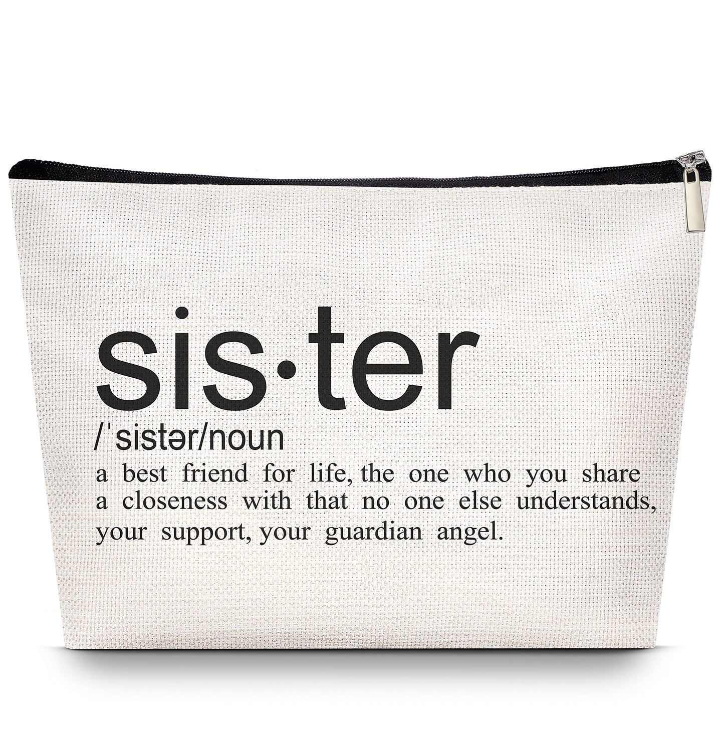 Bolsa de maquillaje Sister Choice Love You Sister hecha a ma