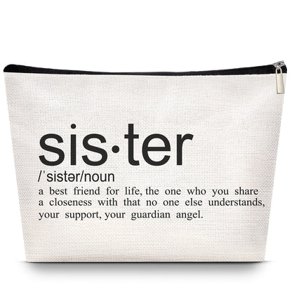 Bolsa de maquillaje Sister Choice Love You Sister hecha a ma