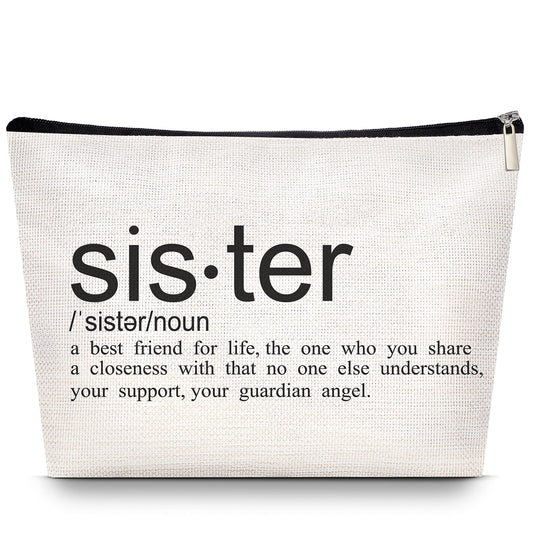 Bolsa de maquillaje Sister Choice Love You Sister hecha a ma