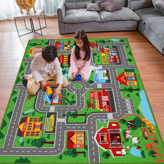 Alfombra de juego para niños, alfombra de 59 x 39.4 pulgadas