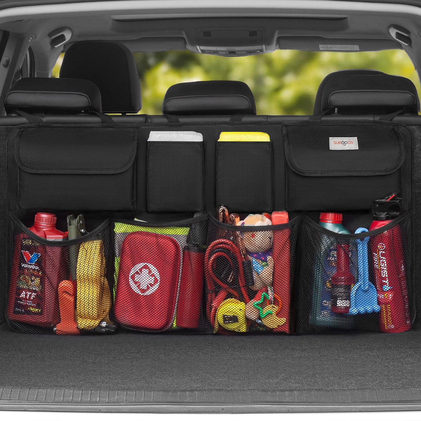 SURDOCA Organizador colgante de maletero para SUV, [mejorado
