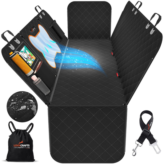 Fundas de asiento de automóvil para perros, 600D resistentes