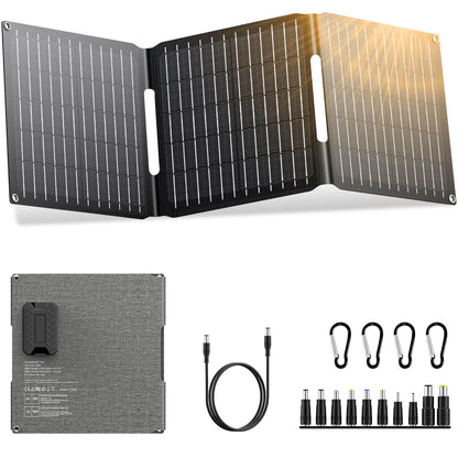 ZeroKor - Cargador de panel solar portátil de 30 W, kit de p