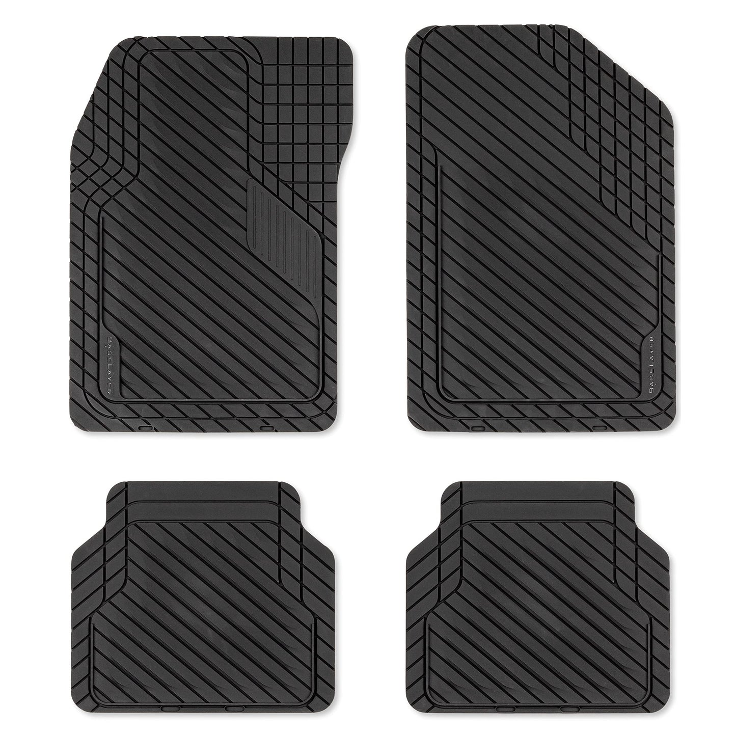 BaseLayer Cut-to-Fit™ - Alfombrillas ecológicas negras de 4