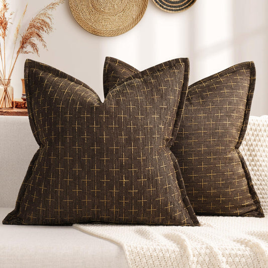 ZWJD Juego de 2 fundas de almohada de 18 x 18 pulgadas, suav