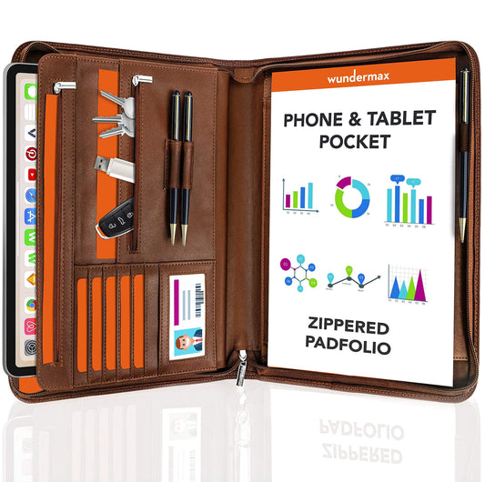 Wundermax Cartera de piel sintética vegana con cremallera, o