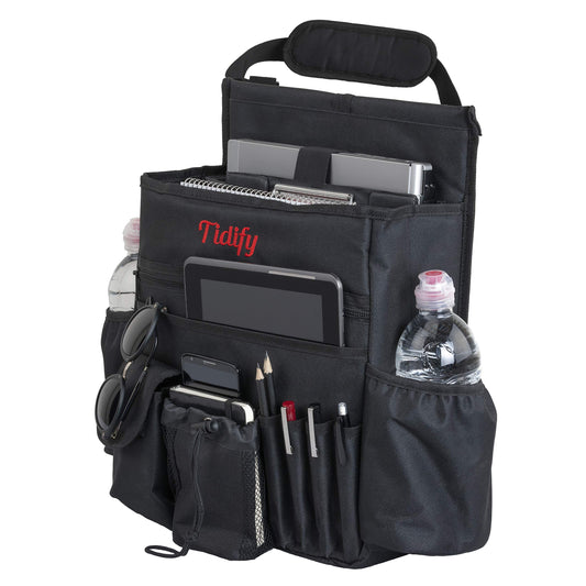 Tidify Organizador de asiento delantero para auto con almace