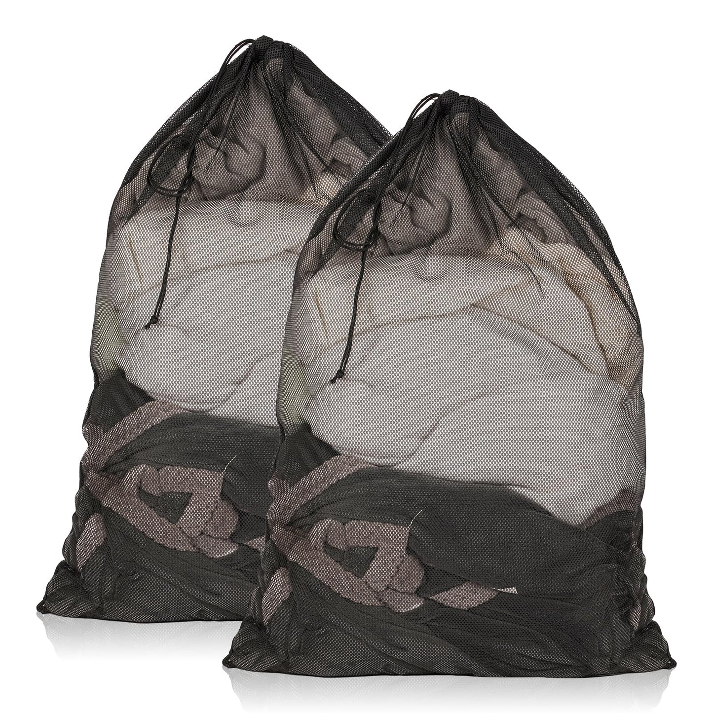 Paquete de 2 bolsas de malla para la lavandería, bolsa de la