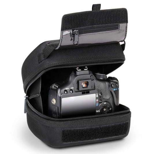 USA Gear Funda rígida para cámara DSLR (negro) con protecció