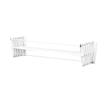 Polder, Secador de ropa, estilo acordeón, montaje en pared, 24 pulgadas, color blanco