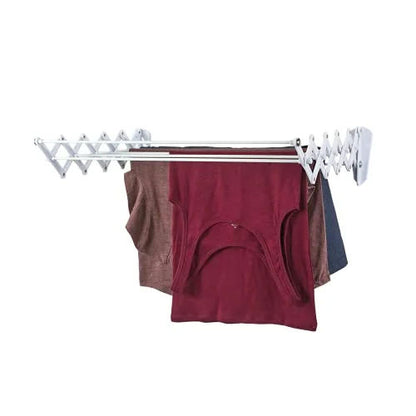Polder, Secador de ropa, estilo acordeón, montaje en pared, 24 pulgadas, color blanco