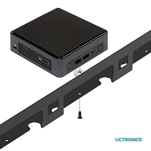 UCTRONICS NUC Montaje en Rack, 19" 1U Montaje en Rack Soporta 3 Unidades de Modelo Bajo NUC